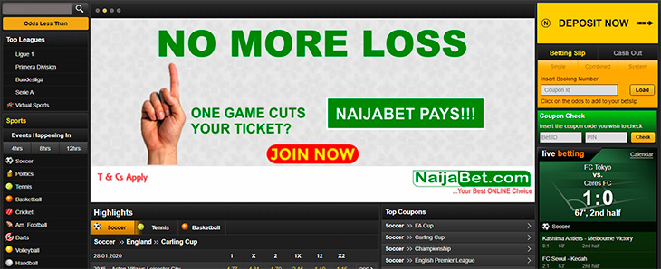 How to place a bet on NaijaBet?